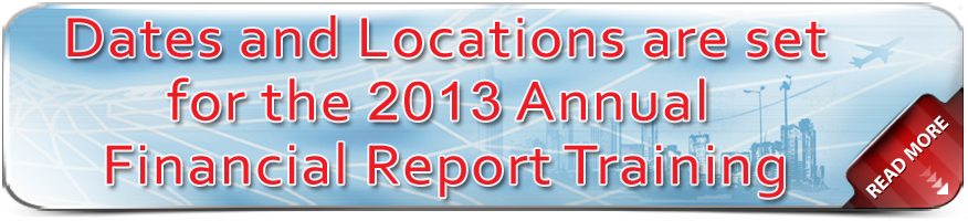Annual Financial Report Training Schedule Annual Financial Report Training Schedule